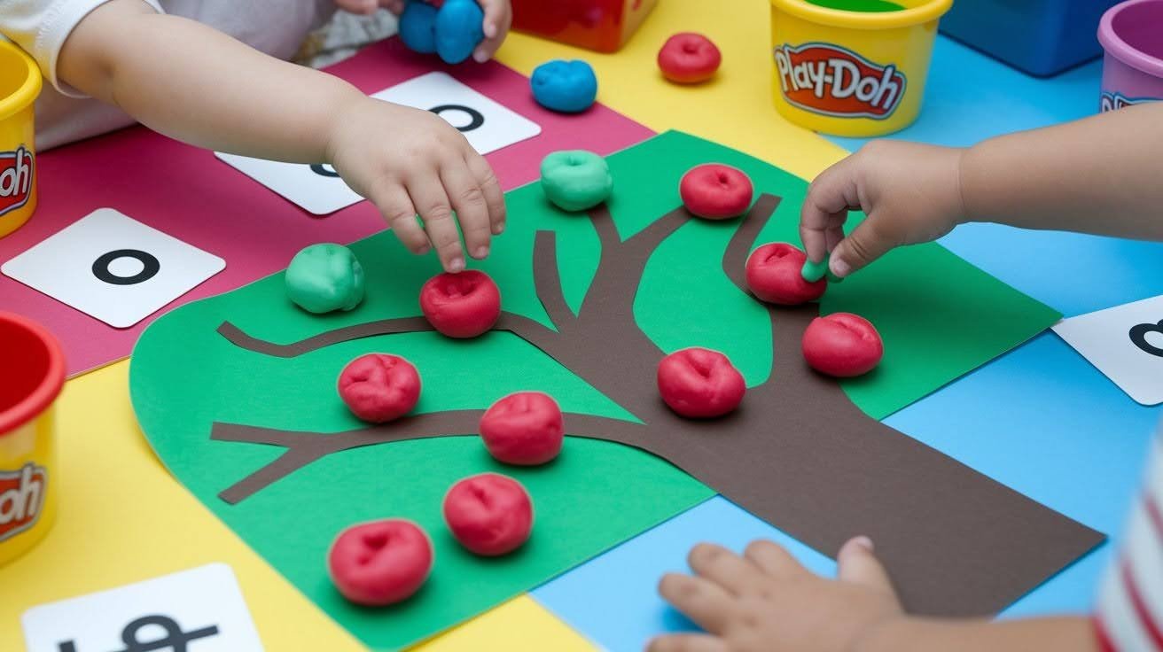 Apple Tree Counting with Play-Doh