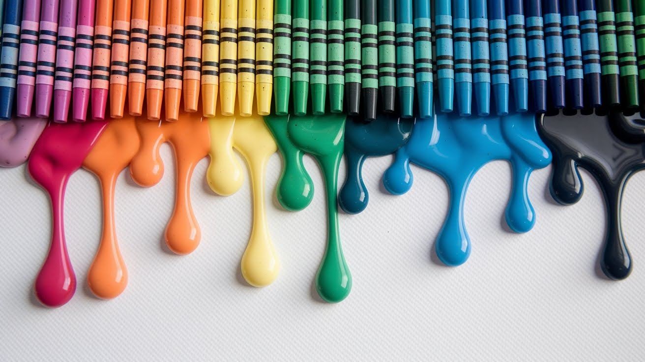 Crayon Melt Art