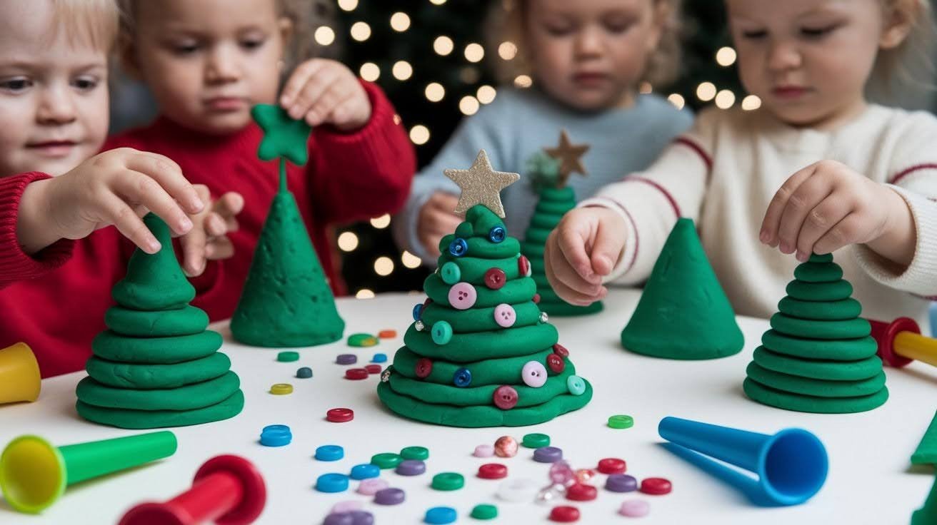 Playdough Christmas Trees