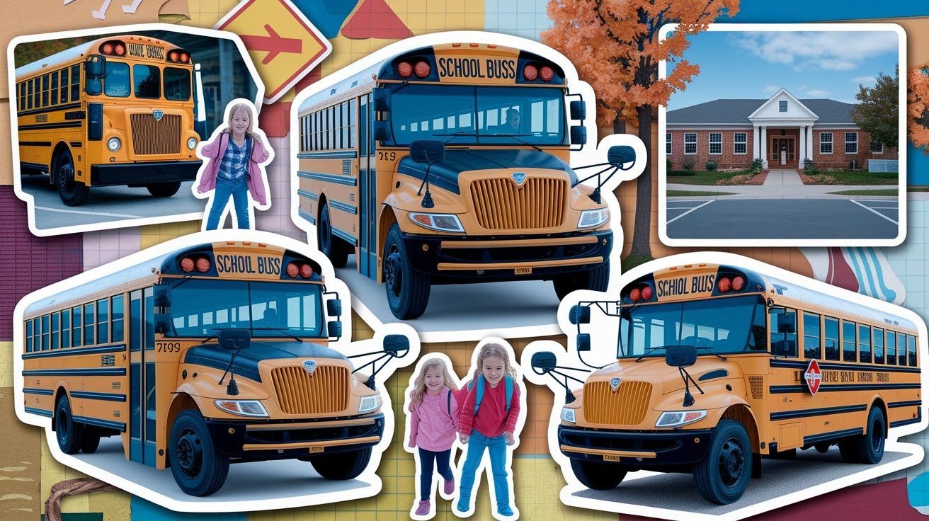 School Bus Collage