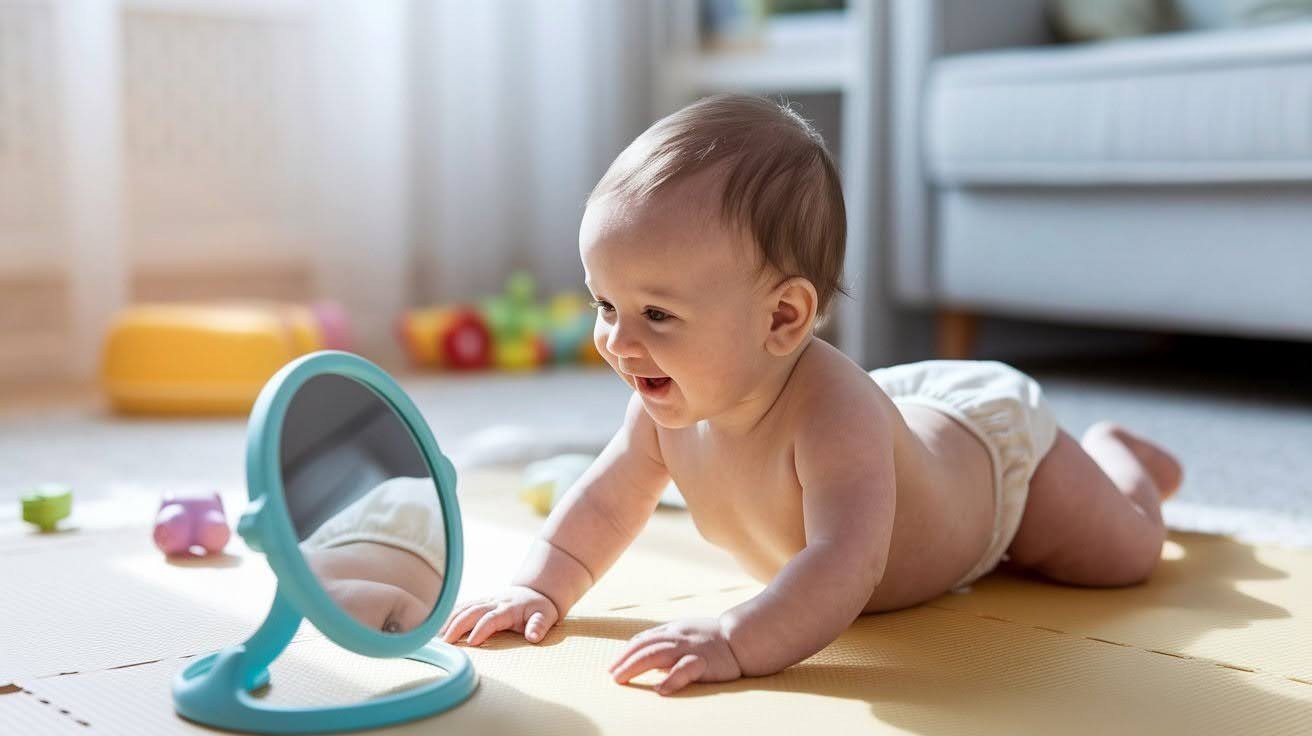 Tummy Time with Mirror